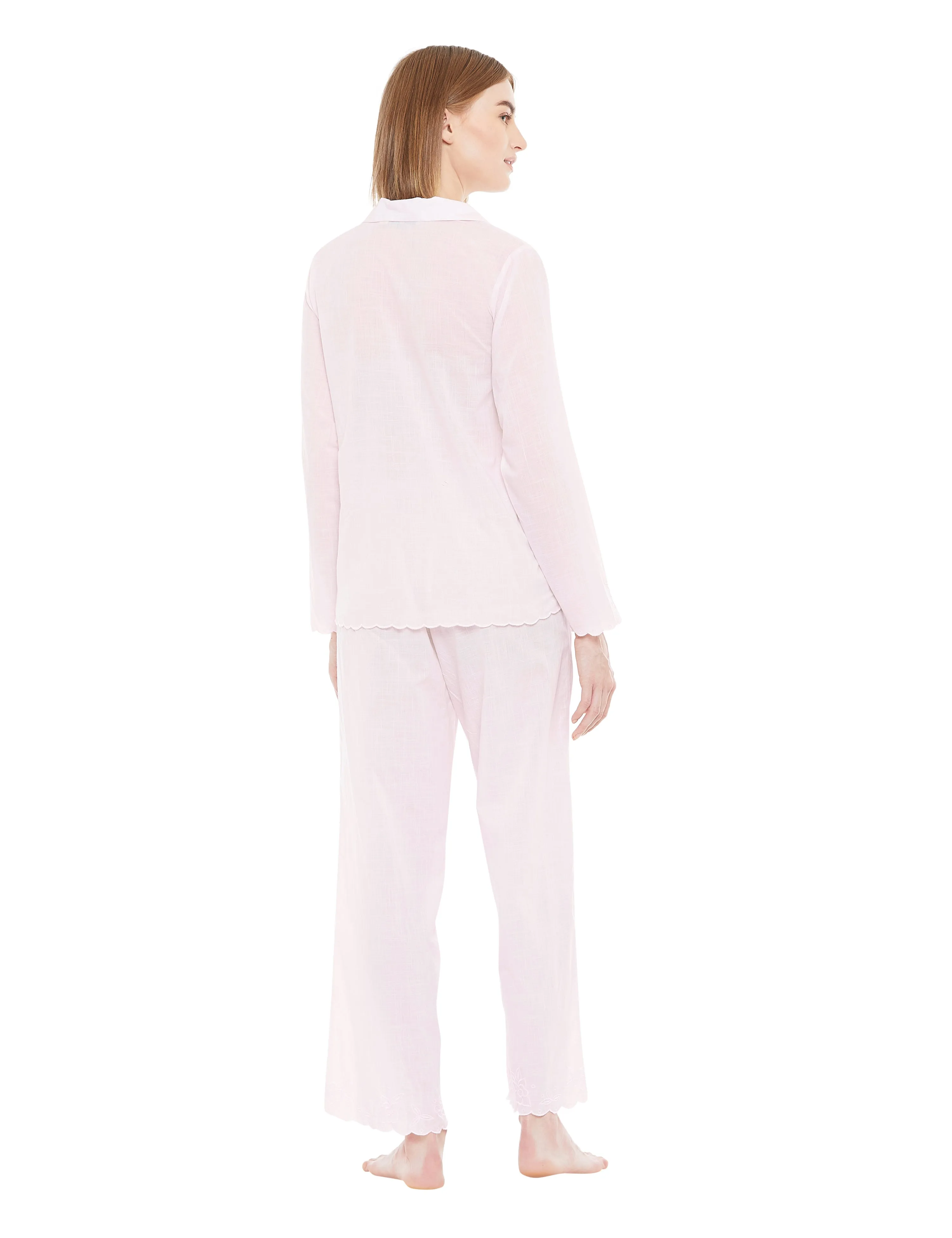 Annie Cotton Embroidery Pyjamas Set