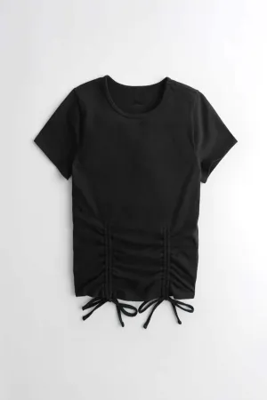 Black Double Cinch T-Shirt