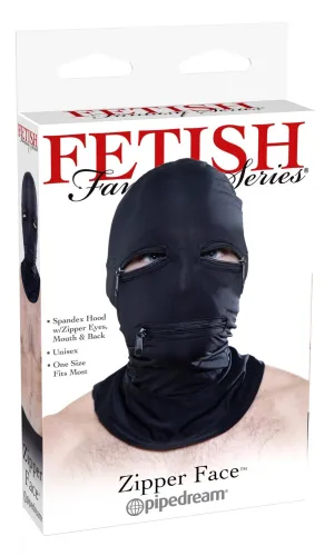 Fetish Tentation Zipper Face Hood