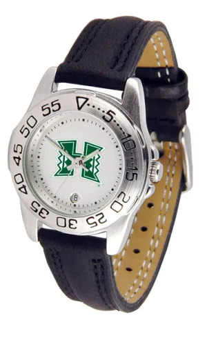 Hawaii Warriors Sport Leather Ladies Watch