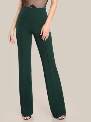 High Rise Piped Dress Pants