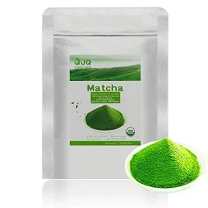 JQ Matcha Green Tea Powder 3.5 OZ 100 g Bags Family Basic Culinary Grade USDA Pure Organic