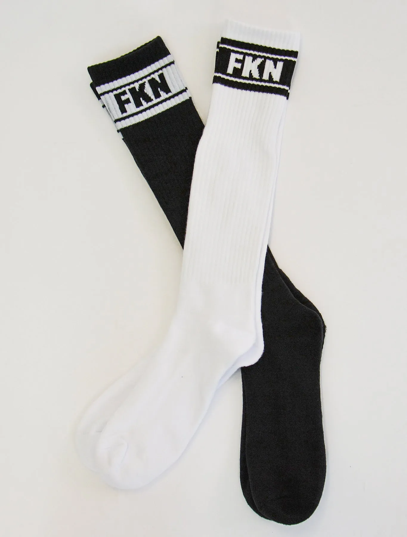 Long Knee High Gym Socks | White