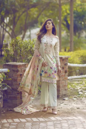 Noor by Saadia Asad - Spring/Summer Lawn Collection – Creme De Nude