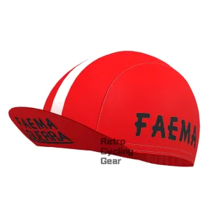 Red FAEMA Retro Cycling Cap