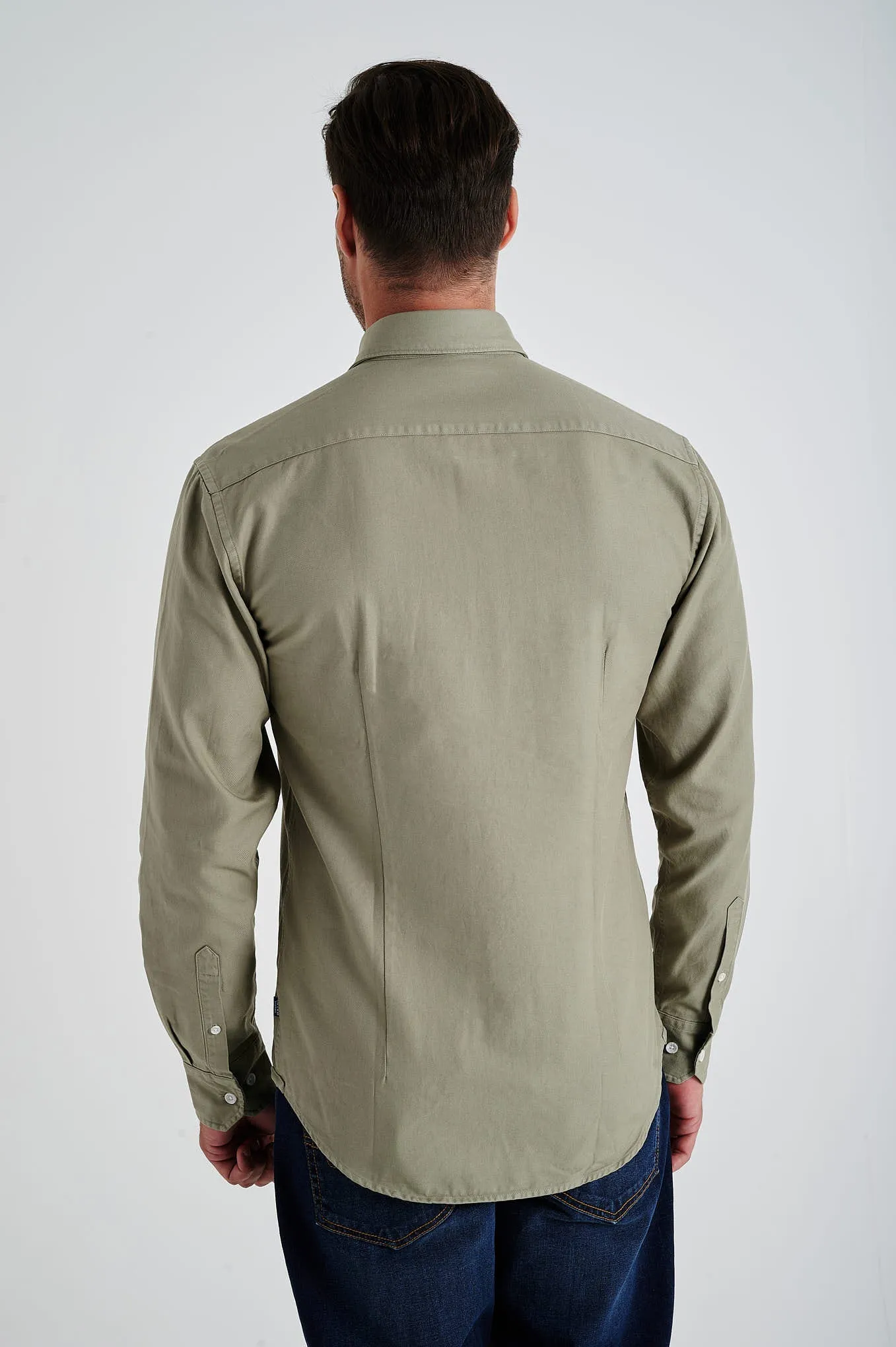 Slim fit Twill Garment Dye OverShirt