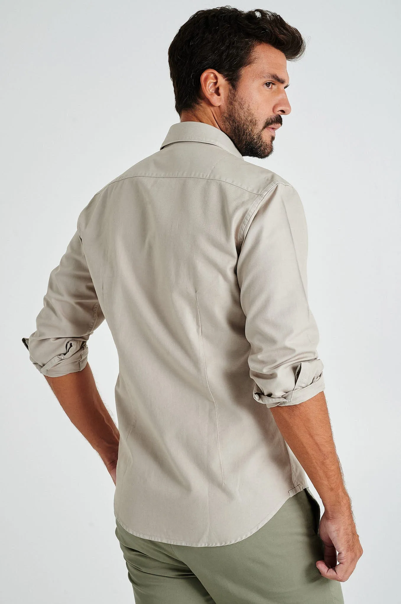 Slim fit Twill Garment Dye OverShirt