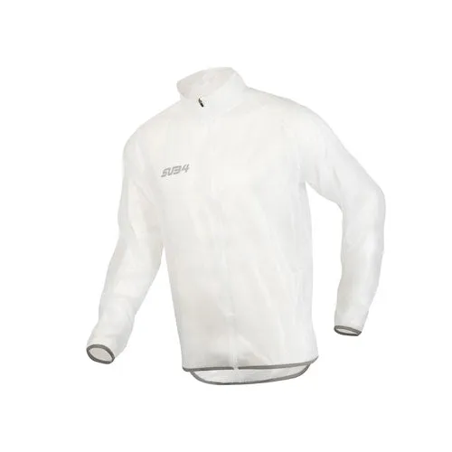 Sub4 Womens Action Cycling Rain Jacket  - Translucent White