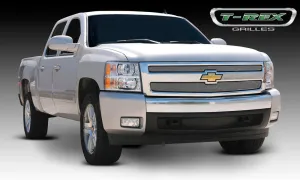 T-REX Sport Series, 2 Piece Overlay Grilles - Chrome - 2007-2013 Chevy 1500