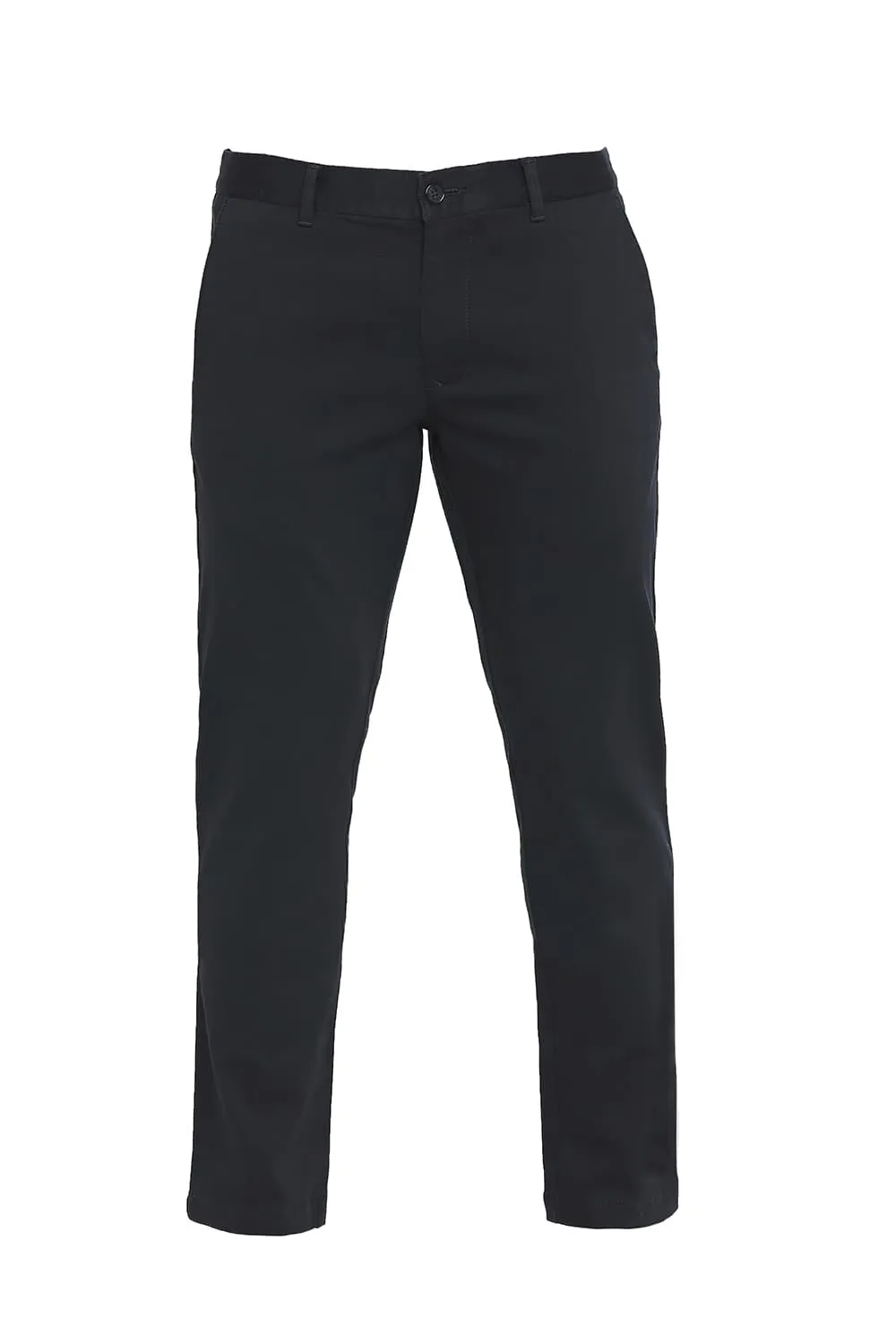 Tapered Fit Cotton Stretch Dobby Trousers