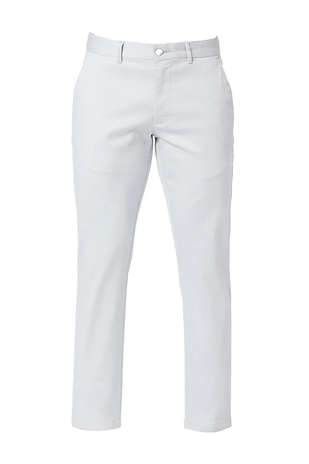 Tapered Fit Cotton Stretch Dobby Trousers