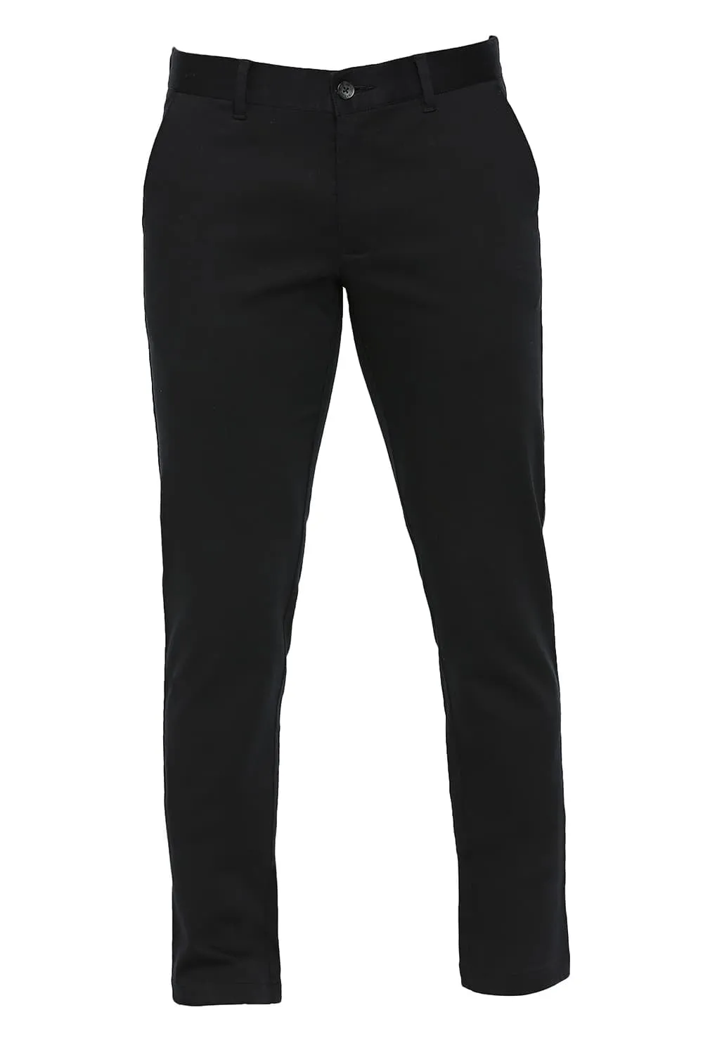 Tapered Fit Cotton Stretch Dobby Trousers