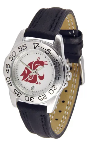 Washington State Sport Leather Ladies Watch