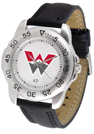 Western Colorado University Sport Leather Men’s Watch