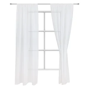 Zelva Curtain Set [White]