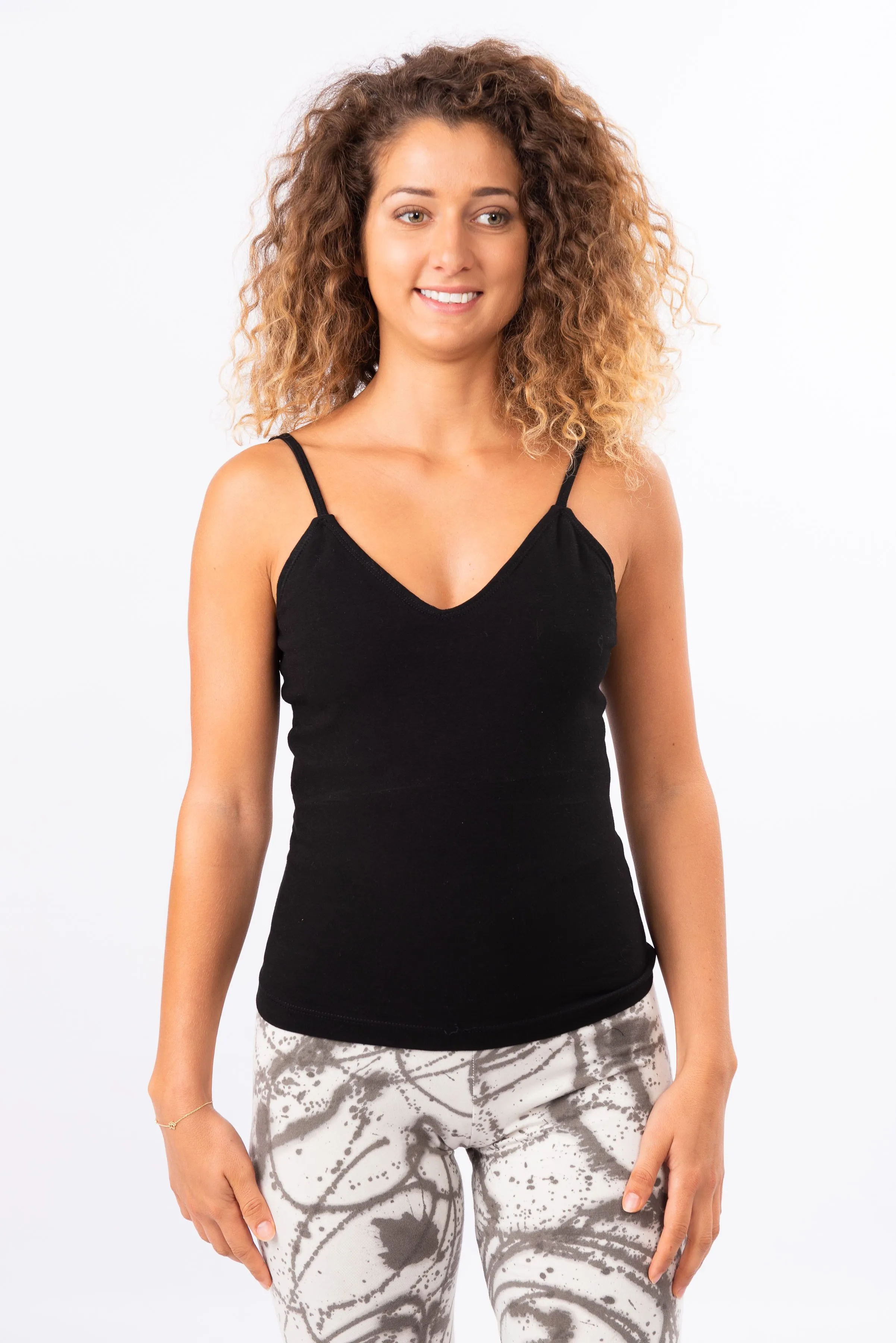 Zigzag Yoga Top | Black